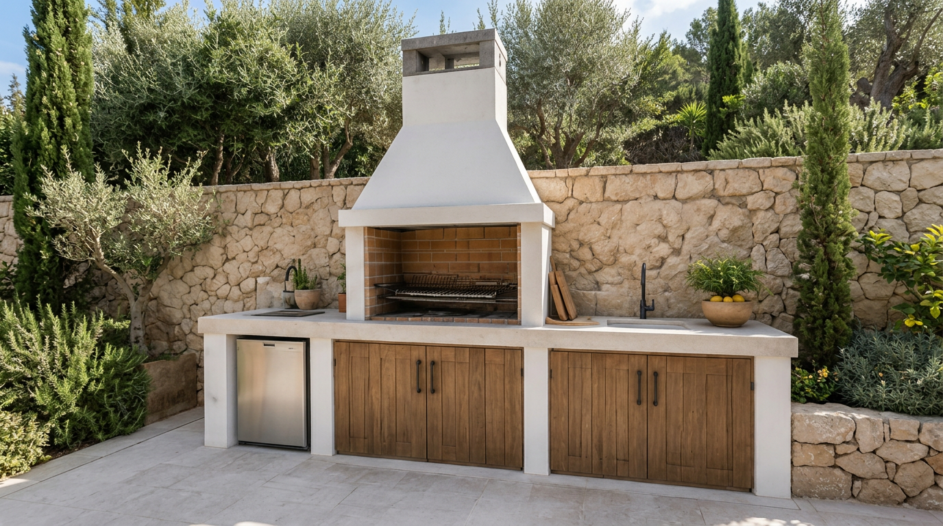 Barbacoas de obra y cocinas exteriores en Marbella