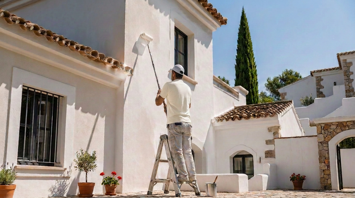 Pintura de fachadas y encalado en Marbella